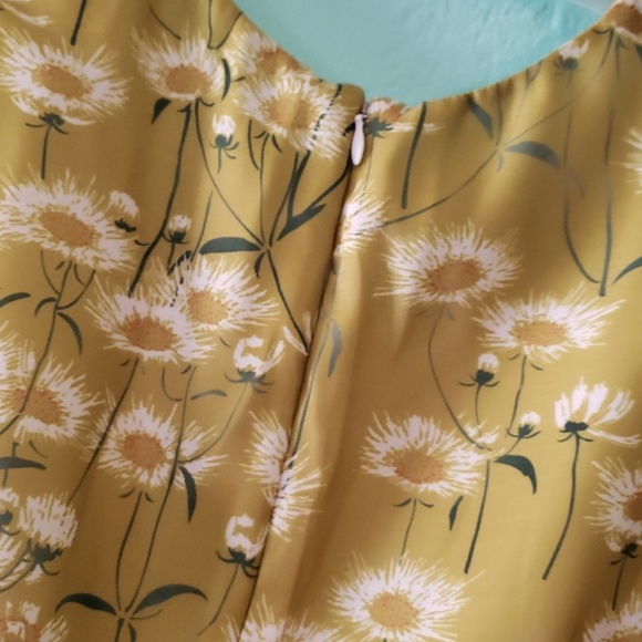 Vintage 60s green floral - Picture 5 of 5